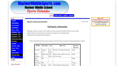 Desktop Screenshot of marinermiddlesports.com